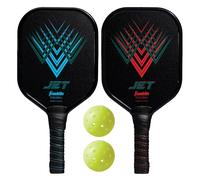 Franklin Jet Pickleball Paddle & Ball Set Set Pack of 2 in Black Franklin Black
