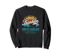 Franklin North Carolina Retro Great Smoky Mountains Sun Sweatshirt