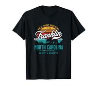 Franklin North Carolina Retro Great Smoky Mountains Sun T-Shirt