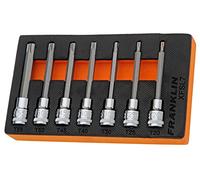 FRANKLIN Pro-Quality 7PCE TORX STAR LONG SOCKET 3/8 DR BIT SET