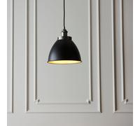 Ceiling Light Silver Franklin Aged Pewter Matt Black 235mm Endon 98750