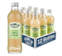 Franklin & Sons Apple & Pear | 12 x 275ml Bottle Case | Premium Fizzy Drink