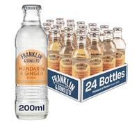 Franklin & Sons Bottles | 24 x 200ml Case | Flavoured Drinks & Sodas | 200ml | Mandarin & Ginger Soda | Premium Mixer | Flavoured Soda | Fizzier for longer