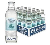 Franklin & Sons Premium 1886 Soda Water | 24 x 200ml Bottle Case | Zero Sugar Traditional Recipe | Founded 1886 | Sharp And Crisp | Fresh taste | Fizzier For Longer