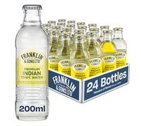 Franklin & Sons Premium Indian Tonic Water | 24 x 200ml Bottle Case | Refreshing | Lake District Water | Traditional Flavour | Premium Mixer | Perfect Gin & Tonic