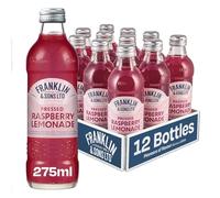 Franklin & Sons Raspberry Lemonade | 12 x 275ml Bottle Case | Soft Drink