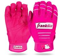 Franklin Sport MLB Batting Gloves CFX Pro Batting Gloves for Adults and Teenagers Baseball and Softball Batting Gloves Pink Highlight Adult Large