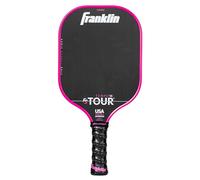 Franklin Sport Pro Pickleball Paddles - FS Tour Series Carbon Fiber Paddles - Official USA Pickleball (USAPA) Approved - Tempo Pro Player - 14mm Polymer Core - Pink