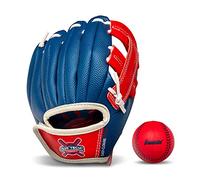 Franklin Sports Air Tech Adapt Series 8.5" Teeball Glove: Right Handed Thrower, Navy/Red