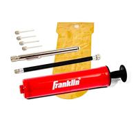 Franklin Sports Ball Pump Kit -7.5" Sports Ball Pump with Needle - Perfect for Basketballs, Soccer Balls and More - Complete Hand Pump Kit with Needles, Flexible Hose, Air Pressure Gauge and Carry Bag