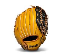 Franklin Sports Baseball and Softball Glove - Field Master - Baseball and Softball Mitt, 12" - Trapeze Web, Tan