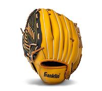Franklin Sports Baseball and Softball Glove - Field Master - Baseball and Softball Mitt, 13" - Modified Trapeze Web, Tan