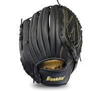 Franklin Sports Baseball and Softball Glove - Field Master - Baseball and Softball Mitt - Adult and Youth Glove - Right Hand Throw - 13" - Black/Gold