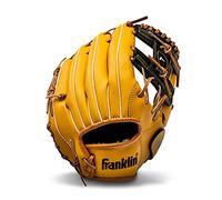 Franklin Sports Baseball and Softball Glove - Field Master - Baseball and Softball Mitt Tan, 11"