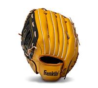 Franklin Sports Baseball and Softball Glove - Field Master - Baseball and Softball Mitt Tan,12.5"