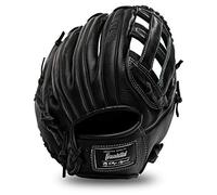 Franklin Sports Baseball Fielding Glove - Men's Adult and Youth Baseball Glove - CTZ5000 Black Cowhide Outfield Glove - 12.5" H-Web for Outfielders