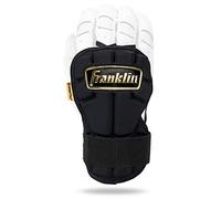 Franklin Sports Baseball Hand + Wrist Guard - PRT LG Series Adult Hand + Wrist Protector for Batting - Protective Hand, Wrist Shield - Right + Left Hand Hitters - Black + Gold - One Size - Adult