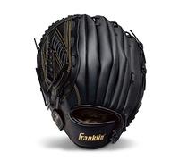 Franklin Sports Baseball + Softball Glove - Field Master Baseball + Softball Mitt - Adult + Youth Glove - Men's + Women's Baseball + Softball Gloves - Left Hand Throw - 13 Inches - Gold
