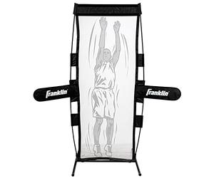 Franklin Sports Basketball Defender Dummy - Basketball Training + Practice Equipment - Practice Defender with Detachable Arms for Shooting + Dribbling Drills - Large 7 x 2 Inch Dummy Defender