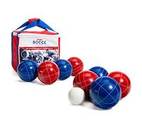 Franklin Sports Bocce Ball Set - 8 All Weather 90mm Bocce Balls, 1 Pallino and Carrying Case - Beach, Backyard Lawn or Outdoor Party Game - American Set