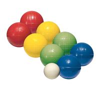 Franklin Sports Bocce Sets - Regulation Bocce Balls and Pallino - Beach and Lawn Bocce Set for Kids and Adults - Intermediate, 100mm