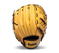 Franklin Sports Baseball and Softball Glove - Field Master - Baseball and Softball Mitt - Adult and Youth Camel Glove - Right Hand Throw - 12.5"
