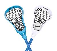Franklin Sports Future Champs 2 Player Youth Lacrosse Sticks + Ball Set - Kids 32" Inch Beginner Backyard Practice Lax Sticks + Lightweight Soft Lacrosse Ball - Toy Kids Lax Set - Blue