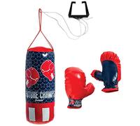 Franklin Sports Future Champs Kids’ Mini Boxing Set - Includes Kids’ Boxing Gloves - Punching Bag & Door Jam Bracket with Rope for Adjustable Punching Bag