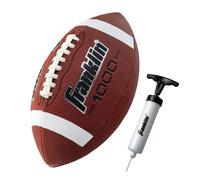 Franklin Sports Grip-Rite Junior Football - Fun Youth-Size Synthetic Leather Football for Kids’ Games