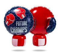 Franklin Sports Inflatable Boxing Gloves - Future Champs - Jumbo Inflated Size - 20 x 13.5 inches