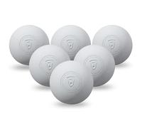 Franklin Sports Lacrosse Balls - Official Size Lax Balls for Practice - Rubber 63mm Outdoor Lacrosse Construction - Great for Muscle Massage Therapy + Yoga - White 6 Pack
