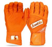 Franklin Sports MLB Batting Gloves - Infinite Powerstrap Baseball + Softball Batting Gloves - Durable Full Wrap Cage Practice Gloves - Reinforced Wrist + Durable Leather -