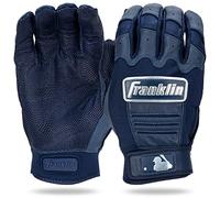 Franklin Sports MLB CFX Pro Baseball Batting Gloves - Chrome Navy - Adult Medium
