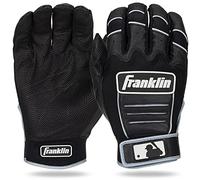 Franklin Sports MLB CFX Pro Batting Gloves, Black/Black (2015), Adult