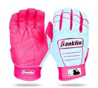 Franklin Sports MLB CFX Pro Batting Gloves for Adults and Teenagers Baseball and Softball Gear Premium Leather Carolina Blue Adult XL