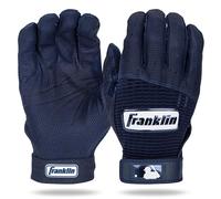 Franklin Sports MLB Classic Batting Gloves Baseball + Softball Gloves for Men and Women, Adult and Youth Sizes, Navy, L for Adults