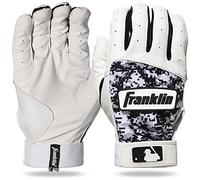 Franklin Sports MLB Digitek Baseball Batting Gloves - Gray/White/Black Digi - Adult Large
