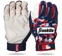 Franklin Sports MLB Digitek Baseball Batting Gloves - White/Navy/Red Digi - Youth Medium