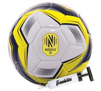 Franklin Sports MLS Nashville FC Official Size 5 Football - Soft Abrasion Resistant Cover - Official Size & Weight - Includes Air Pump
