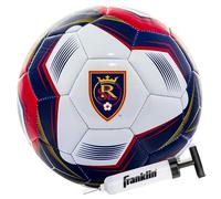 Franklin Sports MLS Real Salt Lake Soccer Ball - Official Size 5 - Soft Abrasion Resistant Cover - Air Pump Included