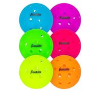 Franklin Sports Neon X-40 Outdoor Pickleballs - USA Pickleball (USAPA) Official Pickleball Balls - Regulation Size Outdoor Court Pickleballs - Official Pickleball of US Open - Vellum Neon - 6 Pack
