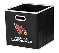 Franklin Sports NFL Arizona Cardinals Collapsible Storage Bin NFL Folding Cube Storage Container Fits Bin Organizers Fabric NFL Team Storage Cubes One Size