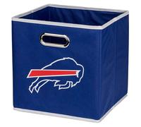 Franklin Sports NFL Buffalo Bills Collapsible Storage Bin - NFL Folding Cube Storage Container - Fits Bin Organizers - Fabric NFL Team Storage Cubes