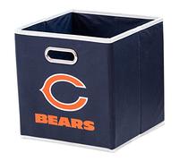 Franklin Sports NFL Chicago Bears Collapsible Storage Bin NFL Folding Cube Storage Container Fits Bin Organizers Fabric NFL Team Storage Cubes One Size