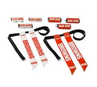Franklin Sports NFL Cleveland Browns Flag Football Sets - NFL Team Flag Football Belts and Flags - Flag Football Equipment for Kids and Adults