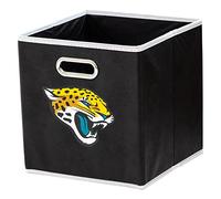 Franklin Sports NFL Jacksonville Jaguars Collapsible Storage Bin NFL Folding Cube Storage Container Fits Bin Organizers Fabric NFL Team Storage Cube One Size
