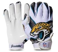 Franklin Sports NFL Jacksonville Jaguars Youth Receiver Gloves,White,Medium