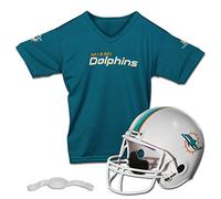 Franklin Sports NFL Kids Helmet + Jersey Sets - Youth NFL Team Uniform Sets - Costume Set - Helmet, Jersey + Chinstrap-Medium