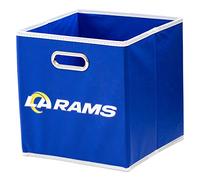 Franklin Sports NFL Los Angeles Rams Collapsible Storage Bin NFL Folding Cube Storage Container Fits Bin Organizers Fabric NFL Team Storage Cubes One Size