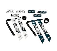 Franklin Sports NFL Philadelphia Eagles Flag Football Sets - NFL Team Flag Football Belts and Flags - Flag Football Equipment for Kids and Adults